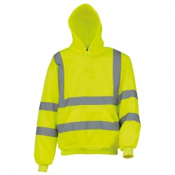 Plain Hi-vis ¼ zip sweatshirt Yoko 280 GSM